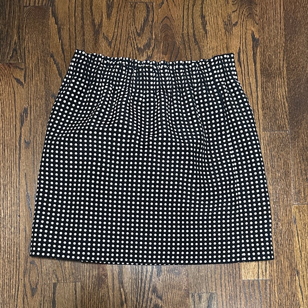 J. Crew Black and White Mini Skirt